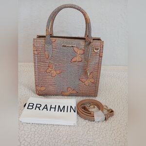 Brahmin Small Caroline Mandarin Orange Heatwave